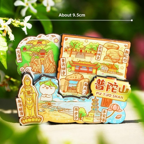 Zhejiang Province Fridge Magnets Refrigerator Sticker Home Resin China Souvenir - Picture 36 of 37