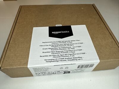 Amazon Basics Replacement LG LT700P Refrigerator Water Filter Cartridge 2 Pack