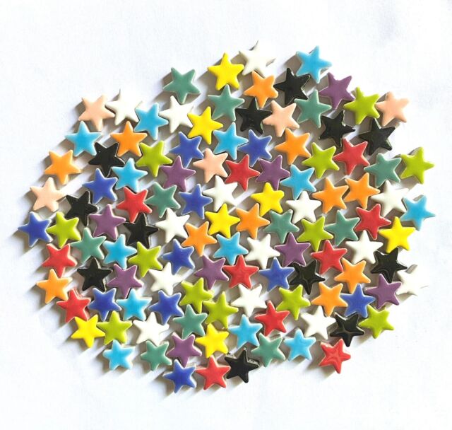 Ceramic Mosaics Tiles Star Shaped Pieces For Arts DIY Hand Crafts Particles Ceramic Mosaics Tiles Star Shaped Pieces For Arts DIY Hand Crafts Particles