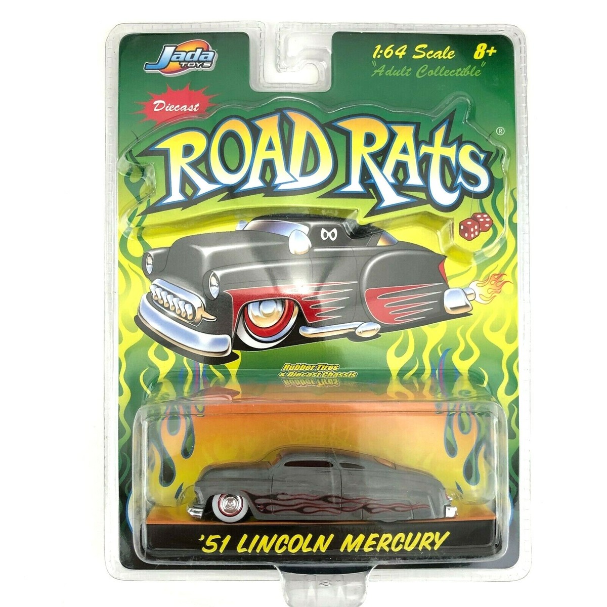 Jada Road Rats 1951 51 Lincoln Mercury Raw Bare Metal Zamac