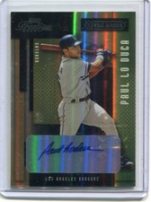 2004 Playoff Prestige  PAUL LODUCA  Xtra Bases Autograph LOS ANGELES DODGERS /25