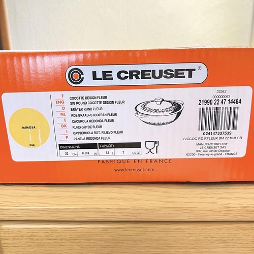 Le Creuset Signature Marmite Design Fleur 22 cm 2,6 L ghisa gialla mimosa - Foto 10 di 11