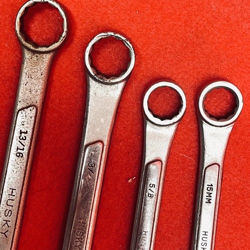 Vintage Husky Combination Wrench Set 4 USA SAE CC-20, CC-24, CC-26 Metric CCM15 - Picture 6 of 12