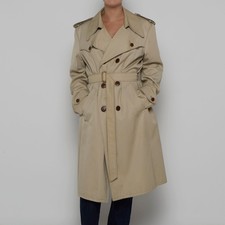 Double Breasted Trench Coat - L