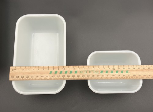 Vtg Pyrex Turquoise Amish Butterprint Lidded Refrigerator Dish Set of 4 (8-PCs) - Picture 24 of 24
