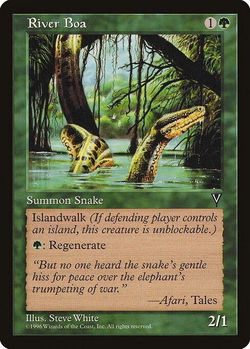 River Boa NonFoil Visions 118 NM MTG