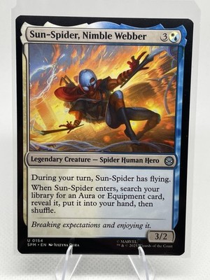 Sun-Spider, Nimble Webber - 0154 - Marvel's Spider-Man - MTG - NM/M - English