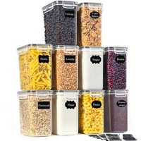 Vorratsdosen KüChe Luftdicht Plastik Aufbewahrung MüSli Reis Mehl 1,6L 10 Set