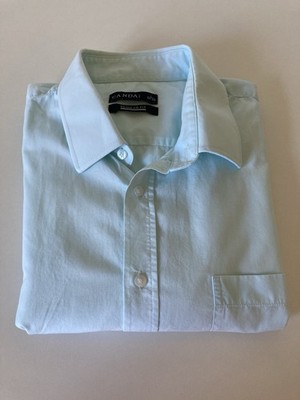 C&A Canda Herren Kurzarmhemd Gr. L 41/42 Regular Fit 100% Baumwolle Top Zustand 