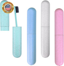4 Pack Travel Toothbrush Case Portable Travel Toothbrush Holder Plastic Toothbru