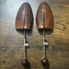 Vintage Dark Wood Medal Shoe Stretcher 4