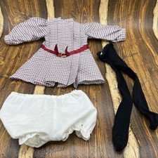 PLEASANT COMPANY American Girl SAMANTHA Checked Meet Dress Tights (West Germany)