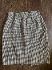 Vintage 1970/1980s Houndstooth Skirt