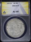 1921-S $1 Morgan Silver Dollar ANACS AU 55