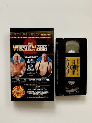 WWF Wrestlemania II (2) VHS Coliseum Home Video Tape Hogan Bundy Savage Steele