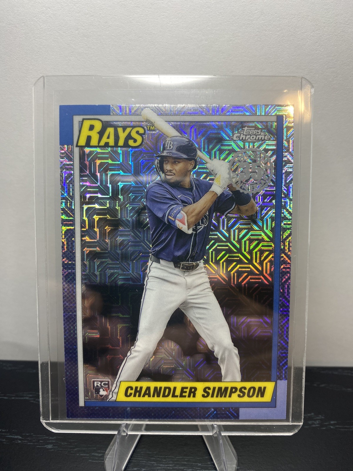 Chandler Simpson 2025 Topps Update 1990 Chrome Silver Pack Mojo  #U90C-27 Rays