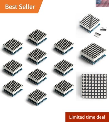 Dot Matrix Display - 10pcs SCM Control Drive LED Display with Red Display