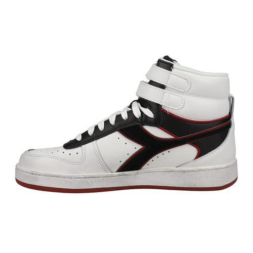 Diadora Magic Basket Mid Icona Leather High Top Mens White Sneakers Casual Shoe - Imagen 3 de 5