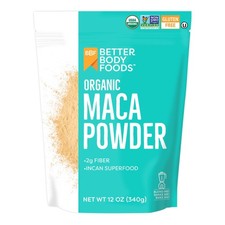 BetterBody Foods Organic Maca Powder, Non-GMO  12 Ounce Pack of 1 