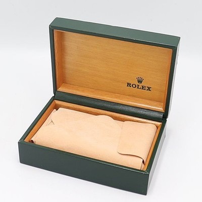 Rolex Uhrenbox Gehäuse Grün Leder Holz 68.00.2 Original