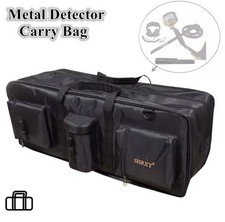 Metal Detector Carry Bag Portable Waterproof Canvas Storage Bag Double-layer