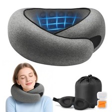 Advanced Memory Foam Neck Travel Pillow, Neck Pillow Airplane with ... Fast Ship