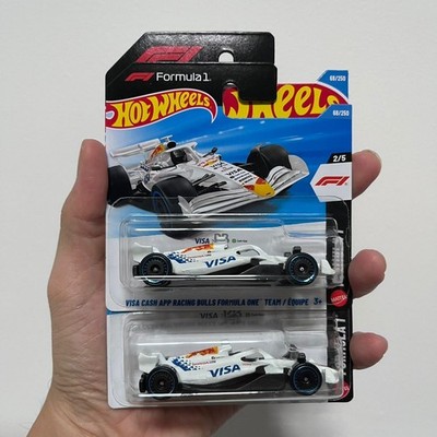 Hot Wheels 2026 Formel 1 Visa Cash App Racing Bulls Short & Long Card Lot #68