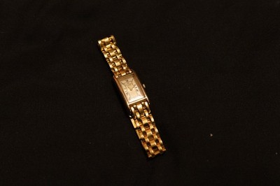 Vintage Clyda Paris Ladies Tank Watch - Gold Tone - Ref C1058 - For Parts/Repair