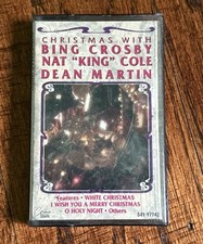 CHRISTMAS WITH BING CROSBY NAT KING COLE DEAN MARTIN CASSETTE TAPE CR203