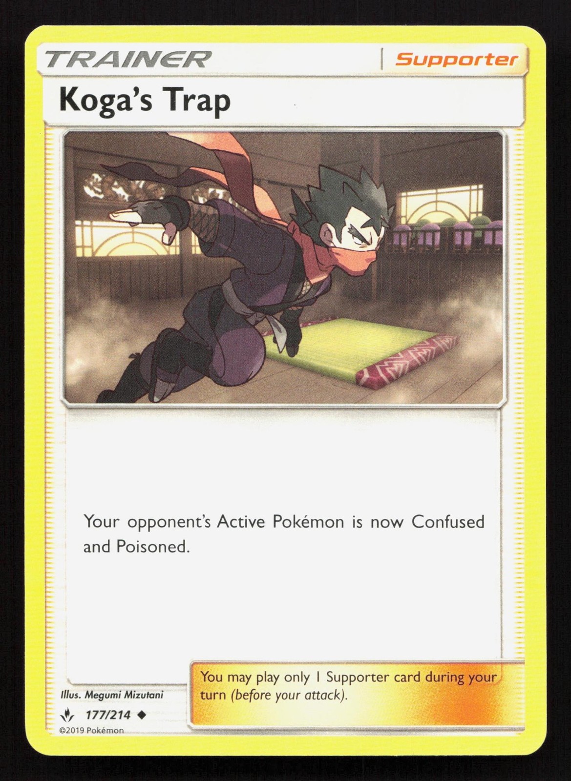 Koga's Trap 177/214 Unbroken Bonds NM Pokemon Card TCG