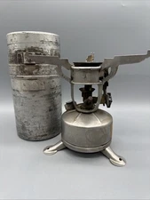 WW2 US Military Cook Stove M-1942 MOD ALADDIN 1944 w/ Coleman Case Untested
