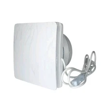 6" Bathroom Exhaust Fan With Front Panel, Bathroom Vent Fan for Window or Wal...