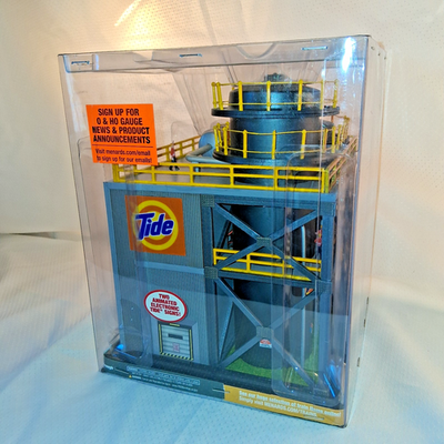 #ad Menards HO Scale Tide Soap Factory Building with LED Lights amp; Figures New $69.95