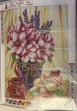 Flowers And Macarons Diamond Art Kit 30x40cm