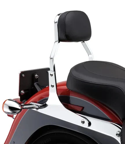 Cobra Chrome Mini Square Sissy Bar Kit for Harley Fat Boy 00-06 - Image 4 of 4