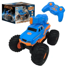 USA Toyz Hydro Havoc Amphibious RC Monster Truck, Blue
