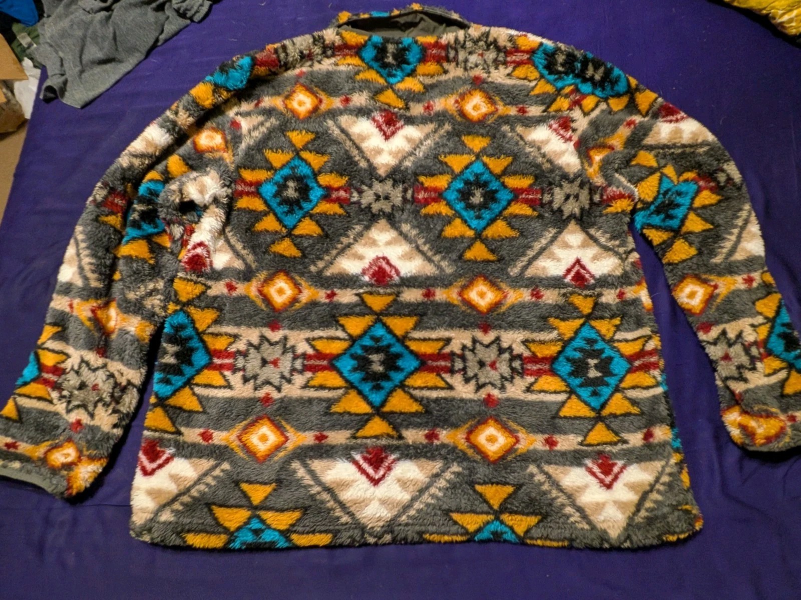 Hooey Fleece Aztec 1/4 Zip Pullover