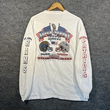 2001 New England Patriots Super Bowl Champions Tom Brady Mens XL T-Shirt Vtg