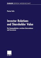 Investor Relations Und Shareholder-Value Florian Faltz Taschenbuch Xvii Deutsch