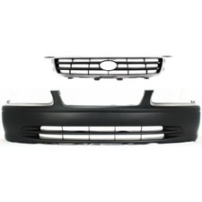 Front Bumper Cover And Grille Assembly Replacement Kit For 2000-01 Toyota Camry