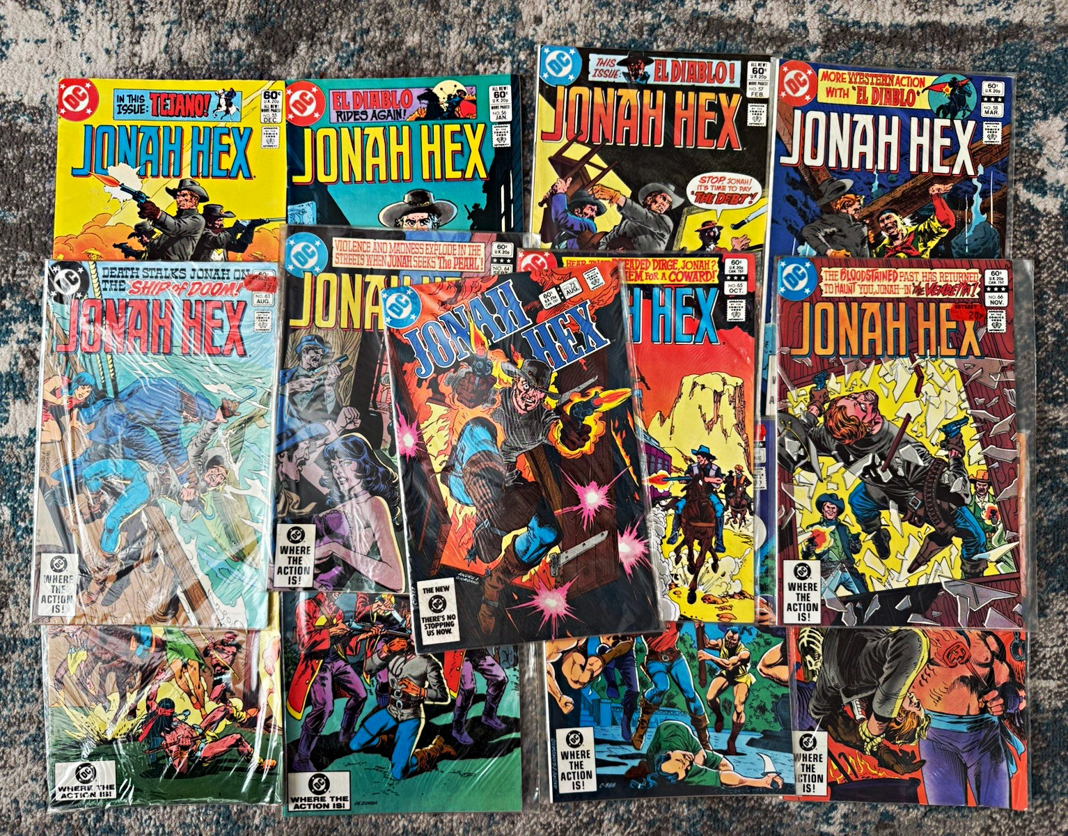 DC Comics Jonah Hex #55-66 + #75 (1981) comic lot 13 issues