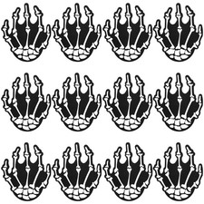 6 Pairs Nipple Pasties Skeleton Hands Adhesive Pasties for Halloween Party Fe...
