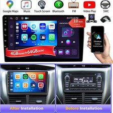 4G 64G Android 13.0 CarPlay Car Stereo Radio 10.1" Double 2 Din GPS Navi Camera