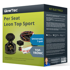 7 poli universale kit elettrico per SEAT Leon Top Sport Tipo 1M TowTec Nuovo