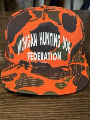 Vintage Otto Cap Michigan Hunting Dog Federation Mesh/Snapback Cap