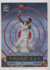 2019-20 Panini Donruss Optic T-Minus 3 2 1 Red Wave Prizm Paul George #3 00g3