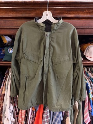 Vintage Cherokee Jacket Mens Small Green Chemical Protective US Military 70s
