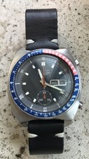 SEIKO Pogue Pepsi 6139-6002 First Space Automatic Chronograph 1974 Japan 42mm