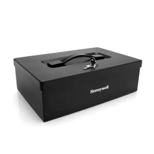 NEW Honeywell Security Box Steel Safe with Key Lock 0.18 cu. ft. 6124blk-wm