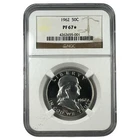 1962 FRANKLIN PROOF HALF DOLLAR NGC GRADED PF67☆ STAR NA184SP